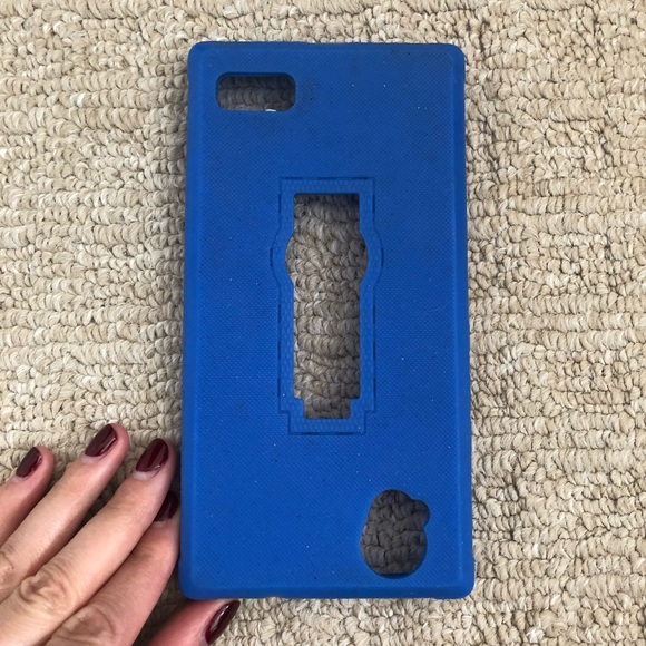 ZTE Warp Elite N9518 blue rubber phone case - Picture 2 of 8